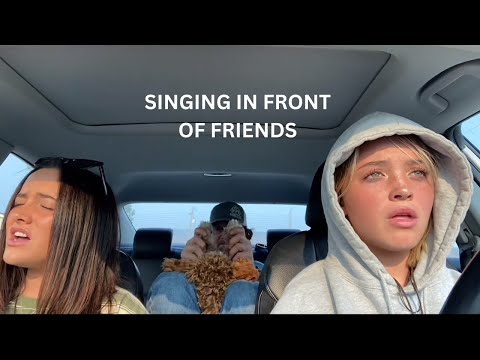 Singing in front of friends and family for the first time priceless reactions