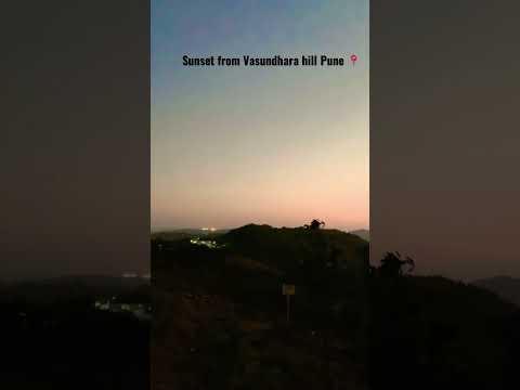 Sunset from Vasundhara hill Pune .