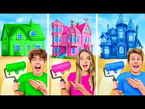 ONE COLORED HOUSE CHALLENGE!!