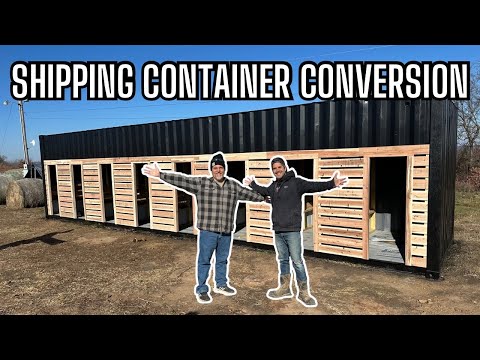 Shipping Container Conversion: @TheCrockers Help Build Our Sleek & Modern Cedar Design Farm Build