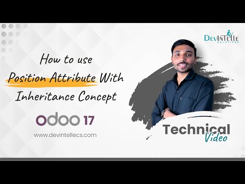 How to use position attribute with inheritance concept | #odoo