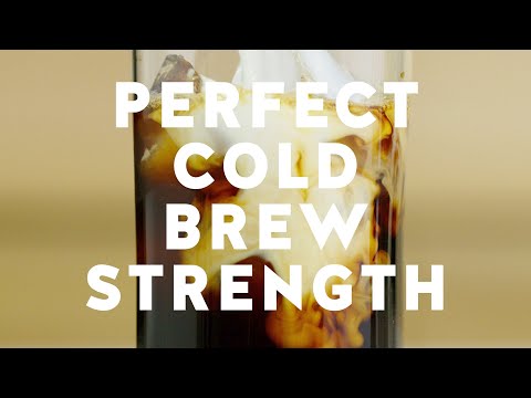 Blue Bottle Coffee Concepts - Perfect Cold Brew Strength