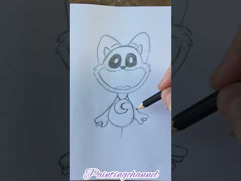 Drawing Catnap - Poppy playtime chapter 3 #drawingcatnap #drawing poppyplaytime #how to