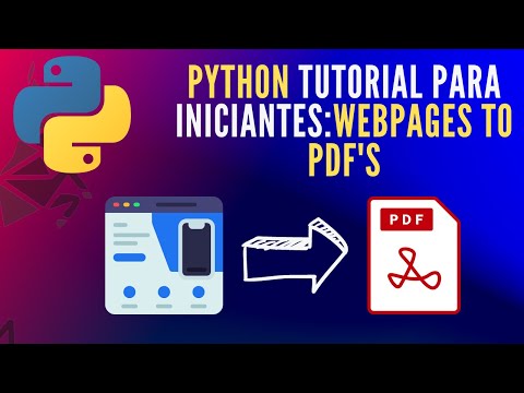 Como salvar páginas Web em PDF''s usando Python