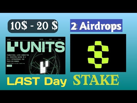 Airdrop STAKE and Units | Earn 20$ by Units Airdrop | Instant Airdrop Last day #stake