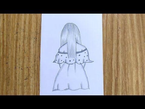 how to draw a beautiful girl | girl sketch | step bey step drawing for beginners