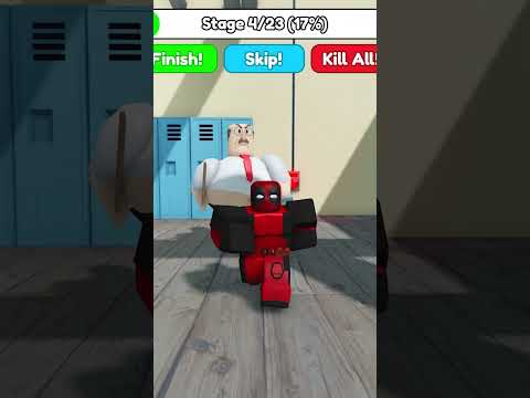 DEADPOOL escape EVIL TEACHER'S PRISON RUN #roblox #shorts