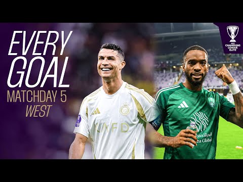 Mahrez's magic and Ronaldo's 'SIUUU'! | Every Goal - MD 5 - WEST | AFC Champions League Elite™ 24/25