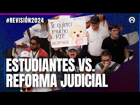 #Revisión2024 Estudiantes de Derecho se manifiestan en defensa del Poder Judicial