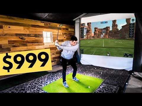 How I Built My Dream Golf Simulator For Only $______ (DIY CHEAP EASY GARAGE SIM)