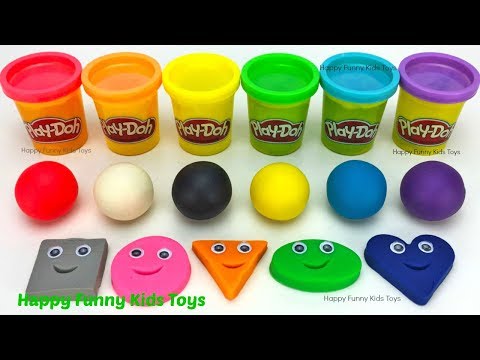 Learn Colors and Shapes with Play Doh Balls Fun & Creative for Kids Surprise Toys Masha and The Bear