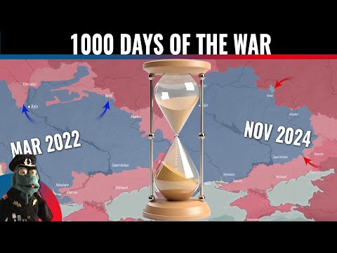 1000 days of war in Ukraine. See front line change and follow the war's progress