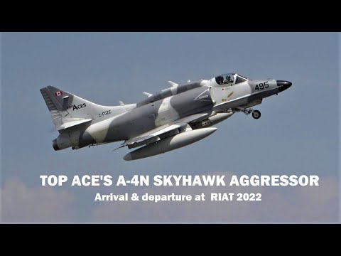 Top Aces’  Douglas A-4N Skyhawk Aggressor at RIAT 2022