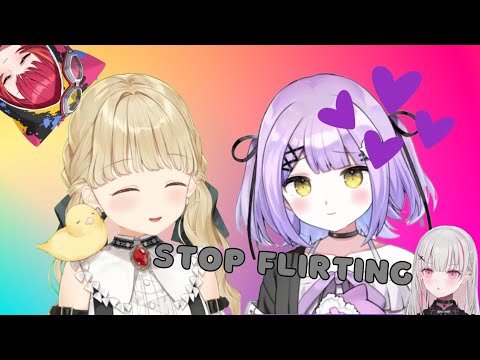 Shinomiya Runa & Kogara Toto Flirting ( VSPO | Eng Sub )