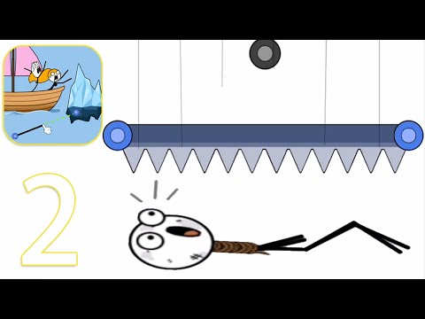 Escape Rope - Funny Stickman Puzzle Game - levels 31 - 70  - Gameplay Walkthrough