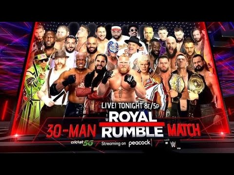 WWE Royal Rumble 2023 Official And full Match Card HD