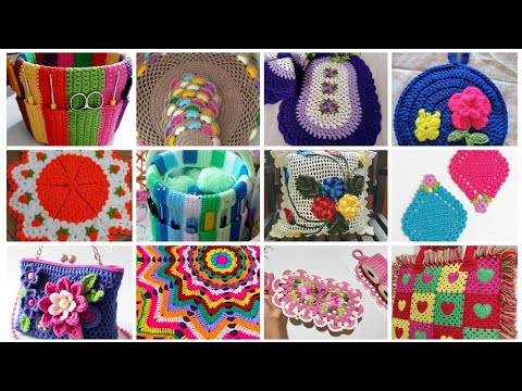 Ideas de patrones de crochet a mano muy atractivas y hermosas para decoraciones del hogar