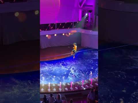 #shorts Royal Caribbean Utopia of the Seas, AquaTheater Show - Aqua 80 Too, Slackline