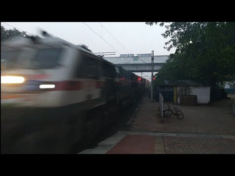 09058-Mangaluru Jn Udhna Spl Fare Express With Diesel Engine At Acceleration Speed