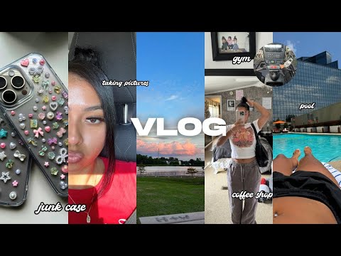 vlog☆ : junk cases,1st day of the month ,pool ,coffee shop etc.