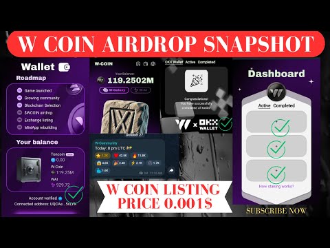 W COIN AIRDROP LISTING  W COIN AIRDROP SNAPSHOT  W COIN LISTING ON OKX W COIN LISTING DATE