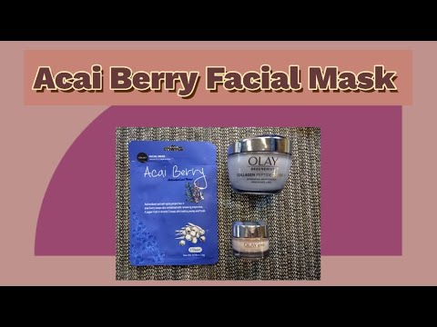 Vlogmas Day 19 | Mask Monday| Acai Berry Sheet Mask