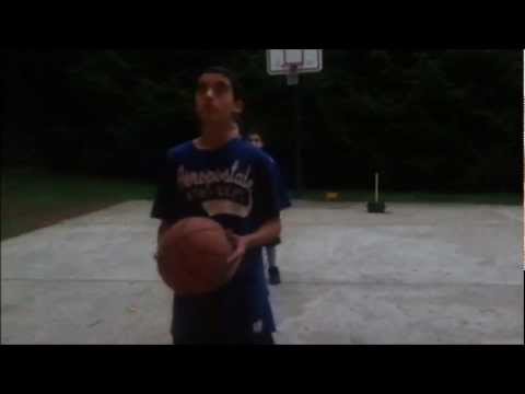 3 People Amazing Backwards Basketball Shot!