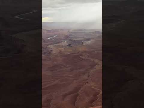 Green River Overlook. Wouldn’t You Know it would start snowing, Canyonlands National Park #Shorts