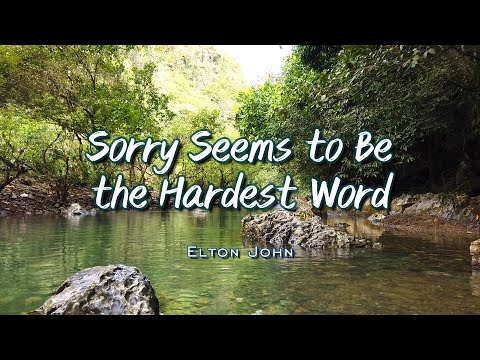 SORRY SEEMS TO BE THE HARDEST WORD - (Karaoke Version) - in the style of Elton John