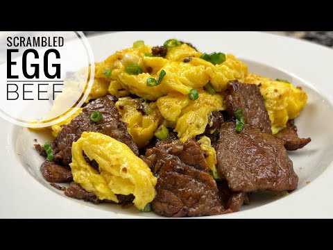 Beef And Scrambled Eggs | Fluffy Egg, Easy And Tasty Beef Recipe