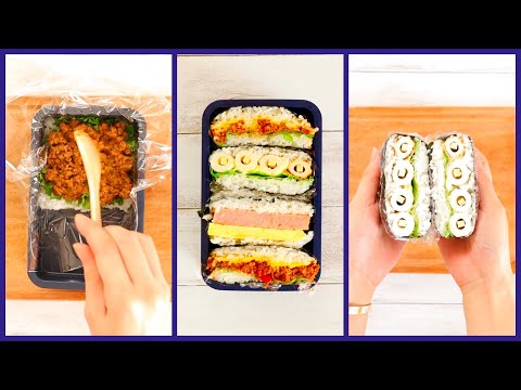 🍙 How to make Onigiri Bento 🍕 Easy Recipe