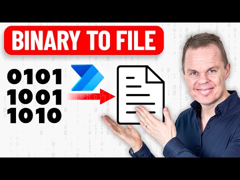 Convert binary data to file in Power Automate Desktop