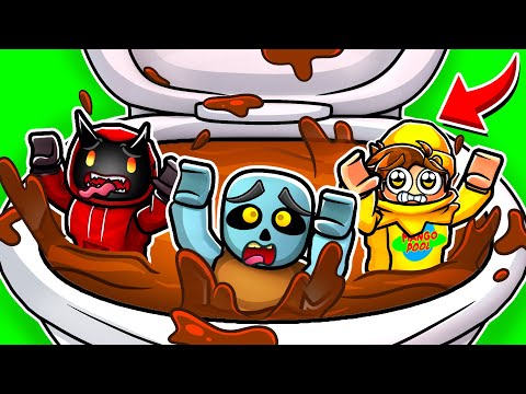 We CLOGGED Our GIANT TOILET on Roblox...