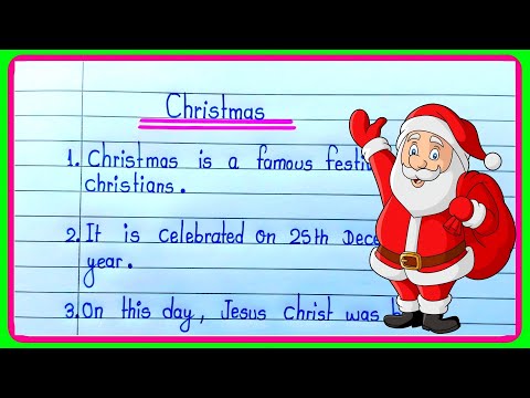 Christmas Essay 10 Lines | 10 Lines On Christmas festival In English | Essay On Christmas Day