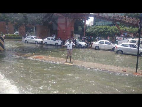 Waterlogging at Ecospace, Bengaluru