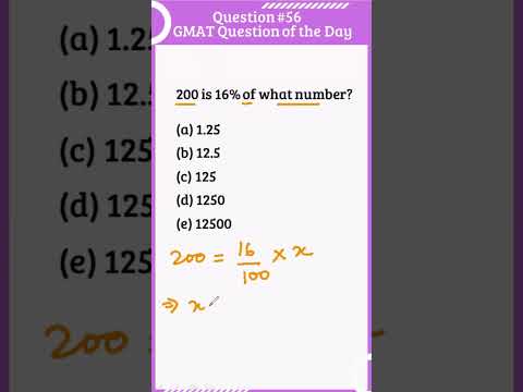 GMAT Question #gmat#gmatfocus #gmatprep  #shorts #maths #exam#gmatproblemsolving #education #quant