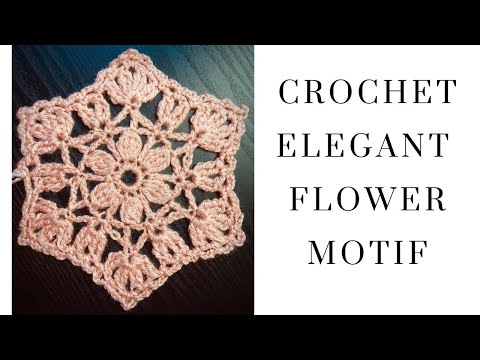 Crochet Elegant Flower Motif