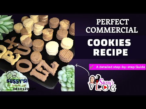 How to make PERFECT COMMERCIAL COOKIES RECIPE |ALL IN ONE COOKIES RECIPE | Melt-in-the mouth cookies