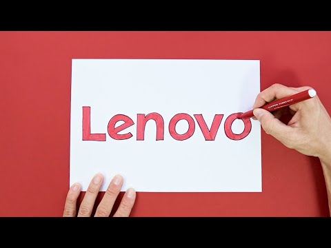 How to draw Lenovo logo