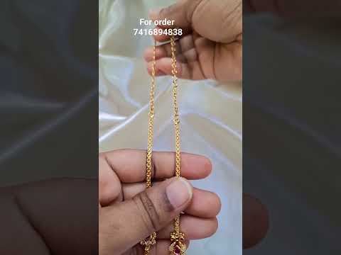 #TrendingCollections watsapp7416894838#chains chainwithpendant#jewellery #viral#onegramgoldjewelry