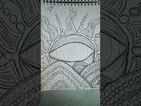 Trippy Sun Doodling #art #shorts #sketchbook #artshorts #doodleart #sketchbookart #doodleart