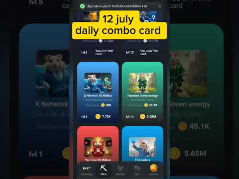 12 july hamster combat daily combo card || combo card today 12 july #shortvideos