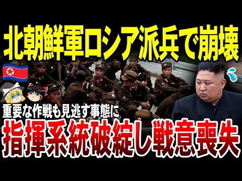 【ゆっくり解説】北朝鮮軍ロシア派兵で崩壊！指揮系統破綻し戦意喪失。