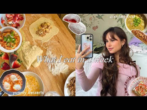 what i eat in a week🍒 (realistic+homemade food )