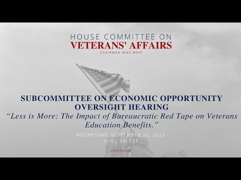 Subcommittee on Economic Opportunity Oversight Hearing