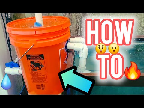 EASY DIY BUCKET POND FILTER BUILD that helps with WATER CHANGES! (AQUARIUMS & SMALL PONDS)