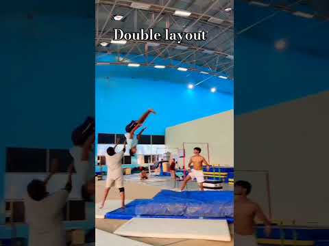 double Layout | Gymnast jot | post by JACKYSAGAR #basic #learning #shots #youtubeshorts #viralshort