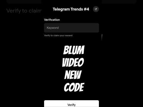 Telegram Trends #4 |Blum new video Code 2025 #blum