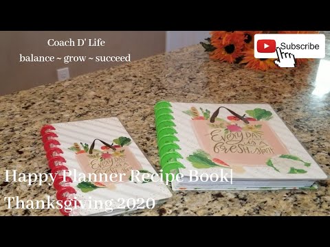 Thanksgiving Menu Plan with Me| Happy Planner Recipe Book + Recipe Ideas