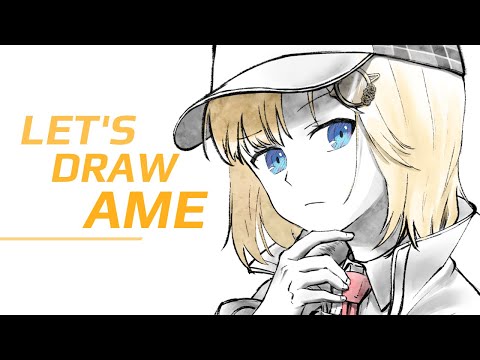 Let's Draw Amelia Watson! [Hololive] Speedpaint